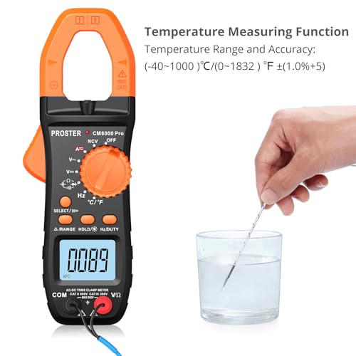 Clamp Meter 6000 Count - Smart Multimeter 6000 Count