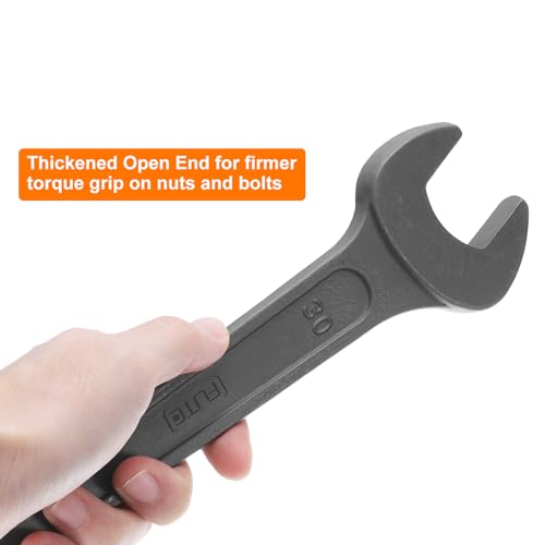 HARFINGTON Single Open Ended Spanner Wrench, 55mm (2 3/16-inch), Thicken Carbon Steel Open End Wrench Tool for Automotive Repair and Furniture Assembly, Grey