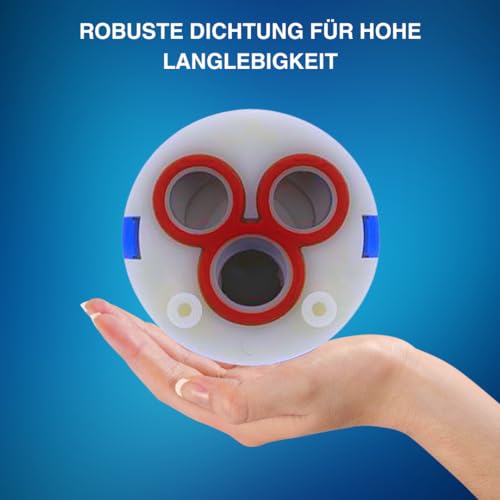 Bluewater Armaturen Universal Ceramic High Pressure Cartridge 35mm 121894 - Replacement Part for Many High Pressure Taps | For Kitchen Taps, Bathroom Taps, Shower Faucets, Bidet Taps