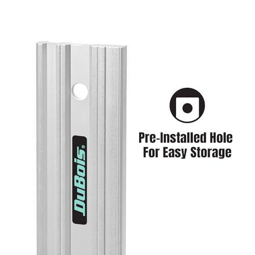 DuBois 38 Inch Machinist Aluminum Straight Edges, With .003'' Tolerance for Checking Surface Warp, Marking/Scribing Lines - Used w/Feeler Gauges for Automotive Repairs, Cylinder Head Checks (51026)