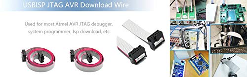 2Pack Flat Ribbon Cable 2.54mm Pitch 2 Row 10 Pin Female to Female Wires IDC Ribbon Connector L=1M/ 3.3FT