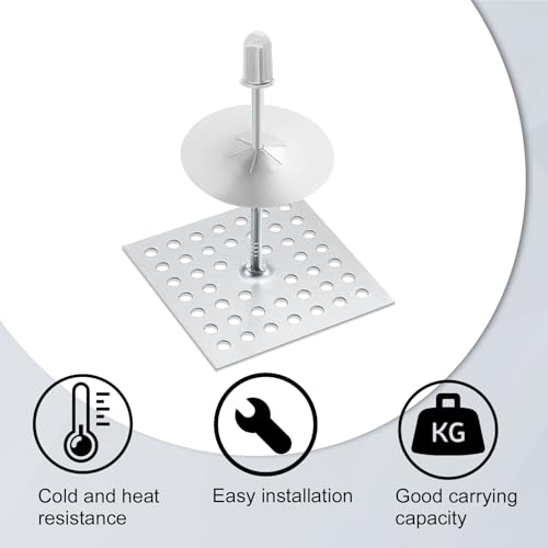 100 Set Insulation Pins，1.5 Inch Self Locking Washers Round,Insulation Stick Pins,Insulation Flat Washer Set, for Wall and Ceiling (A100PCS) A100PCS