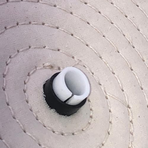 10” Cotton Sewn Buffing Wheel Set fits 3/4" Arbor Shaft, Also fits 1/2” or 5/8” with Included bushings for Bench Grinder Motor. 60 Ply Polishing for Any Aluminum or Stainless Steel (2 Pack)