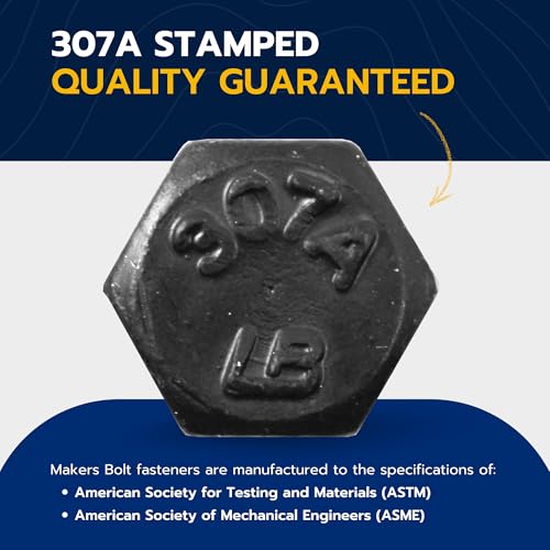 1/4 x 1-1/2 (100 Pack) Lag Screw Kit, 100 Screws and 100 Washers, Ceramic Black Ruspert Coating for Exterior Use, Meets ASTM A307 and ASME B18.2.1, Industrial/Commerical Grade by Makers Bolt 1/4 x 1-1/2