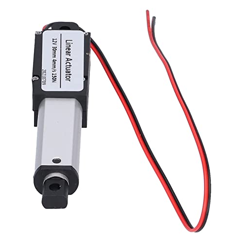 Mini Electric Linear Actuator, 12V 30mm Stroke Micro Linear Actuator Waterproof Mini Motion Actuator, 4mm/s, 150N, Micro Linear Actuator for DIY Robot, Cabinet, Window Opener