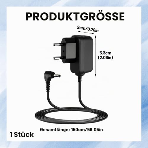 Menibeuty 6 V Power Supply Charger for 0mron Blood Pressure Monitor, AC Power Adapter Blood Pressure Monitors, for O ron M7 M500 M700 M3 M5 Series, 1.4 m Replacement Power Supply Charging Cable Compatible with M2 M6 M8 M9 X3 etc