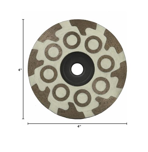 4 Inch Diamond Resin Filled Cup Wheel Grinding Wheel for Granite,Concrete and Tile with 5/8"-11 Thread(Fine) Fine