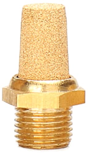 Pneumatic Silencer Made of Sintered Bronze 1/2 Inch Set of 2 Industrial Quality