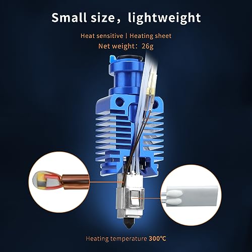 Ceramic Heater Core CHC Hot End Bimetal Heatbreak Hotend High Wear-resistance Compatible with Voron 2.4 V0 V0.1 V0.2, Ender 3 V2 Pro Ender 5 Series CR10 3D Printer Parts