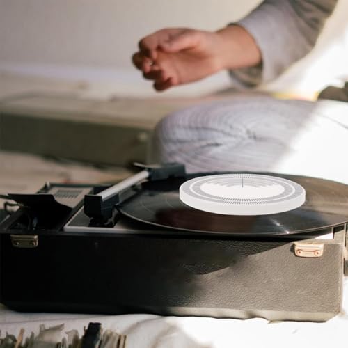 Alnicov Phonograph Needle Distance Ruler Tool - Durable Vinyl Records, Turntable Strobe, Disc Strobe, Speed Detection for Record Lovers