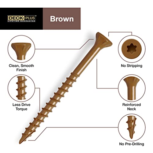 Deck Plus Wood Screws #10 x 2-1/2" 5lb & 3" x #10 5lb Bundle