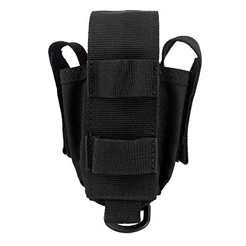 Multi Pockets Tool Holster Sheath with Hands Free Rotatable Flashlight Pouch