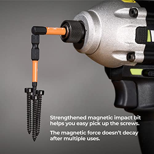 toolant Impact Hex Head Allen Wrench Drill Bit Set 20pcs(Metric&SAE), 4" Long Hex Bit Set 10pcs(SAE), 1/4" Hex-Shank S2 Steel, CNC Machined Tips with Magnetism