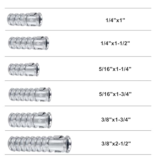 3/8" x2-1/2 Lag Shield Anchor for Concrete Walls 20pcs HS/PZLS-08 3/8"x2-1/2"