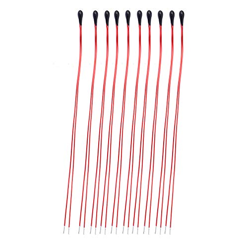 1K-10K MF52B Thermistor with 60 mm Enamelled Wire Temperature Sensor (10 Thousand) Pack of 10