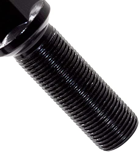 Wheel Accessories Parts 20 Pcs M14 x 1.50 Thread Acorn Seat Lug Bolt Black Finish 30mm Shank Length 17mm Hex fits Land Rover Range Rover ｜ Volvo S60 S90 XC40 XC60 XC70 XC90 ｜ Older BMW Hex Black Factory Length 30mm