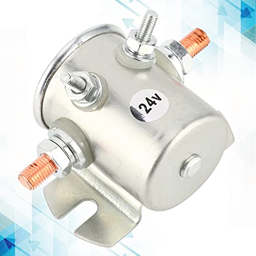 Fafeicy 24V 200A Starter Relay Stainless Steel Waterproof Starter Magnet for Motor Vehicles Engine Starter Relay with Protection Function Replacement Car Starter Relay Normally Open
