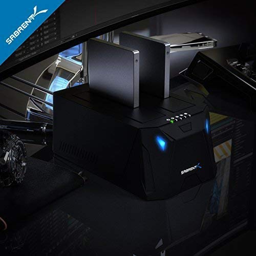Sabrent USB 3.0 to SATA I/II/III Dual Bay External Hard Drive Docking Station + 2.5-Inch SATA to USB 3.0 Tool-Free External Hard Drive Enclosure