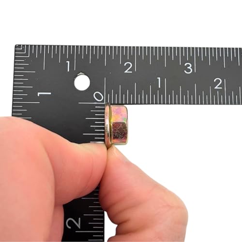 3/8"-16 Flange Nuts (50 Pack) – Grade 8 Built-in Washer Nuts Coarse Thread for Fast, Even Clamping on Frames, Brackets & Heavy Assemblies SAE J995 0.375" Flange Nut – 50 Pack