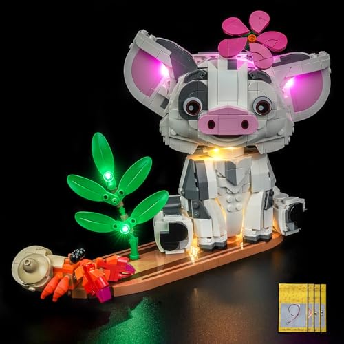 LED Lighting Set Compatible with Lego Pua Moana's Pet Pig, Building Blocks Not Included, Light Kit Compatible with Lego 43292 43292-Pua