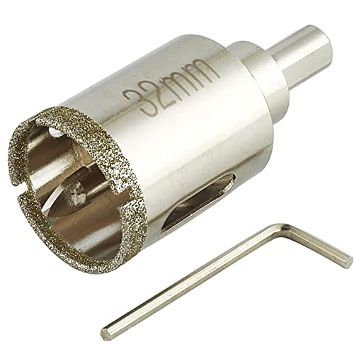 4 Inch + 1 1/4 Inch Diamond Hole Saw with Pilot Bit, DaduoRi Tile Hole Saw with Guiding Drill Bit in The Center for Glass, Porcelain Tile,Ceramics, Marble and Granite