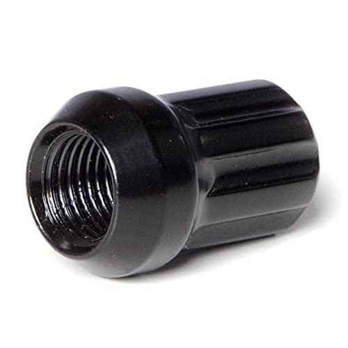 Circuit Performance Spline Drive Tuner Acorn Lug Nuts Black 14x1.5 Forged Steel (24pc + Tool) Compatible with Dodge Challenger Charger