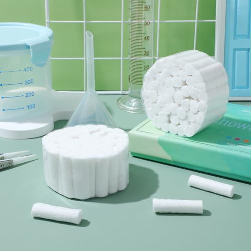 Healvian Tattoo Cotton for Lips, Mouth Bleeding Plug, Practical Cotton Rolls for Dentistry, Highly Absorbent, Safe and Lightweight