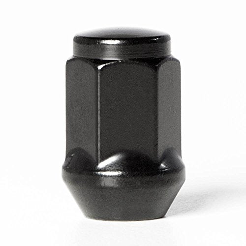 Circuit Performance 7/16" Black Closed End Bulge Acorn Lug Nuts Cone Seat Forged Steel (24 Pieces) 24 Lug Nuts