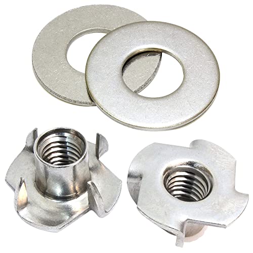 5/8"&3/8" Stainless Flat Finish Washer 7/8" OD (100pc) by Bolt Dropper, 18-8 (304) Stainless Steel