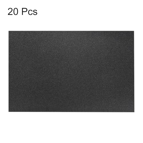 HARFINGTON 20pcs Sandpaper 80 Grit 18 x 12 Inch Silicon Sanding Sheets 20