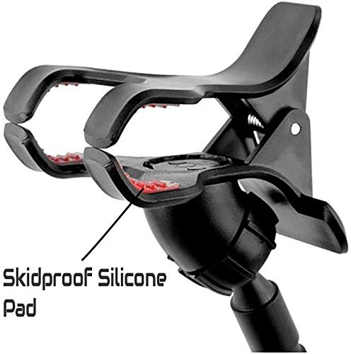AGOZ Cell Phone Holder Gooseneck Mount, Lazy Clamp Clip Flexible Phone Stand for Office Desk Bed iPhone 16 Pro Max, iPhone 15 14 13 12 11, Samsung Galaxy S25, S25 Ultra, S24 S23 S22 A54 A14 A15 A16 Black
