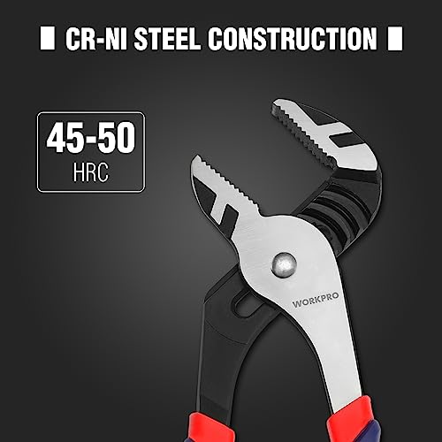 WORKPRO 3 Piece Groove Joint Plier Set 3pcs(12"+10"+8")