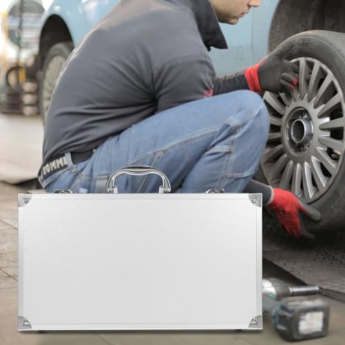 Operitacx Tool Case Medicine Storage Box Large Capacity Toolbox with Handle Safety Clasp and Round Corner Edges Portable Carrying Case for Home School Garage Hospital 14.17 X 8.26 X 2.95 in White