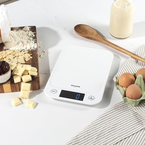 Salter Toronto Digital Kitchen Scale 5 Kg, Aquatronic, White