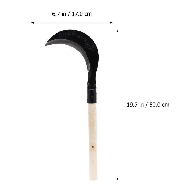 Yardwe Gardening Grass Manganese Steel Long Handle Weeding Tool for Easy Cultivation Sharp and Durable Hand Scythe with Comfortable Grip for Weeding