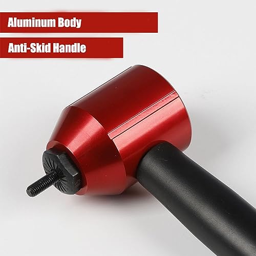 26Pcs Rivet Nut Drill Adapter M3 M4 M5 M6 M8 Metric Mandrel Rivet Nut Thread Insert Aluminum Drill Attachment Tool Set Red Adapter with Nuts & Mandrels