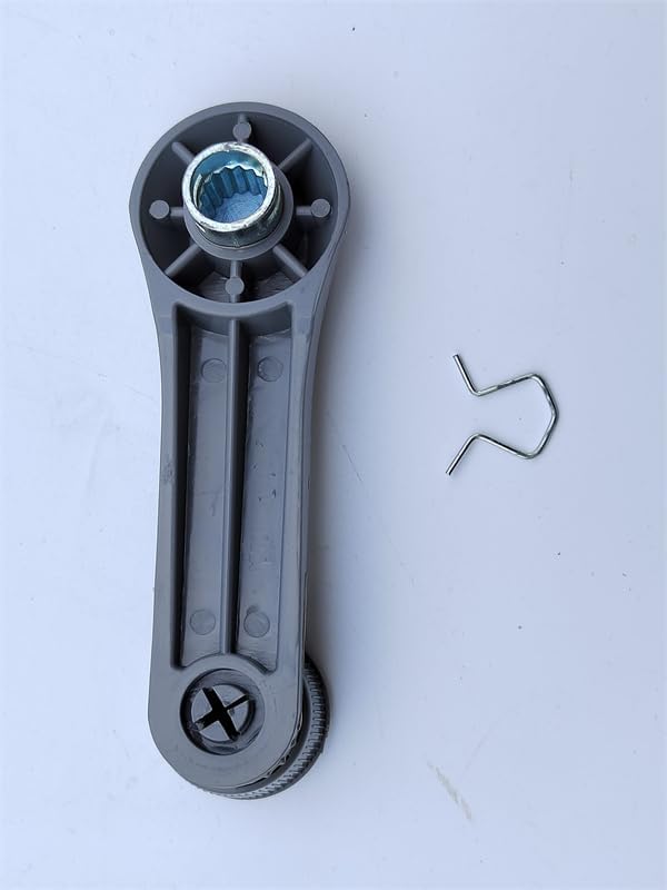 Window Crank Handle of Gray Compatible with Isuzu Isuzu CAMMANDO NPR115 NKR85,GMC, NHR NPR HICOM Replaces 8-94220423-0,8-94403144-0,8-94476854-0,9-84101923-3