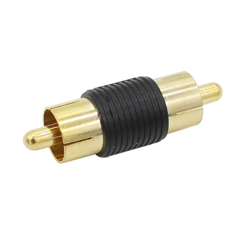 RCA Adapter, 6pcs RCA Female to Female Coupler and 6pcs RCA Male to Male Coupler Gold Plated for Phono, Speaker, Amplifier and RCA Cable Extension