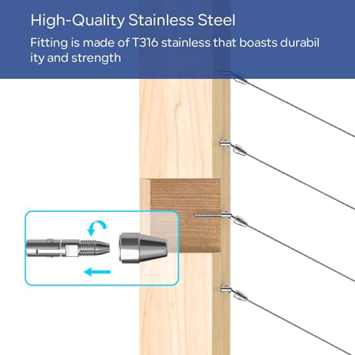 1/8" Stair Bundle: 5 Pairs Silver Kit & 20 Black 45° Angle Sleeves