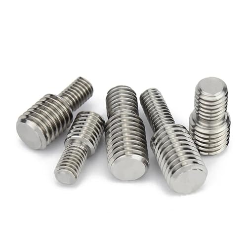 304 Transfer Screw Stainless Steel Thread Adapter Male to Male M3 M4 M5 M6 M8 M10 M12 M14 M16 to M20 Double Head Transfer Screw Bolt (M6x20-M10x20,4) M6x20-M10x20 4