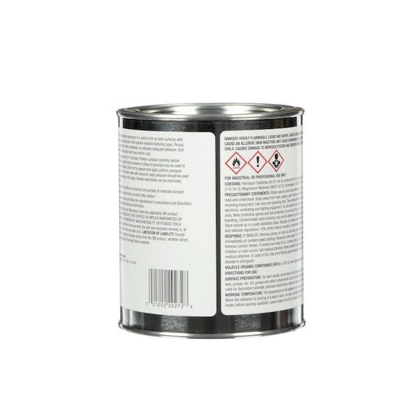 3M Neoprene Contact Adhesive 10, Light Yellow, 1 Quart Can 1 qt