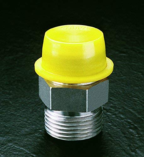 Caplugs WW-WF-25 WW Series, Plastic Tapered Cap & Plug with Wide Thick Flange, Yellow LD-PE, Cap OD 1.115" x Plug ID 1.314", Threaded and Non-Threaded Protection, Masking, Pack of 300 (QWF251AO1)