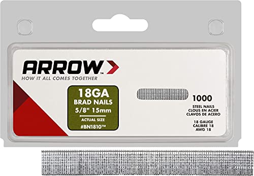Arrow ET501C Cordless 5-in-1 Professional Staple and Nail Gun & 18-Gauge Steel Brad Nails for Molding, Cabinets, Framing, Trim, and Finishing, 1000 Pack & Heavy Duty T50 1/2-Inch Staples, 1250-Pack Staple and Nail Gun + Brad Nails + Staples