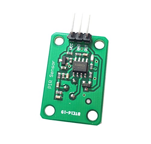 DollaTek 2pcs Pyroelectric Infrared Sensor Human Body Detecting PIR Motion Sensor Module for Arduino MCU 011050 Black Optical Lens