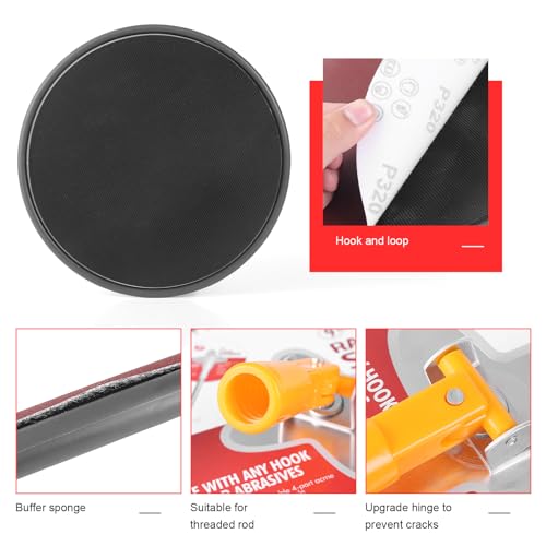 Pole Sander for Drywall, 86"Manual Hand Drywall Sander with Extension Pole 86IN