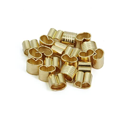 2GT Belt Clamp, Copper Buckle, Durable Wire Cable Connector, 3D Printer Belt Crimps Ends fits for 6mm 3D Printer Belt,20pcs/Pack (Belt Clamp-20pcs) Belt Clamp-20pcs