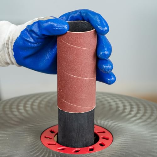 Dark Stone Spindle Sander Rubber Drum Replacement, 2 Pack – Heavy Duty Non-Slip Rubber Drum for Sanding Sleeves, 4-1/2" Length (2, Inches, Not Applicable)