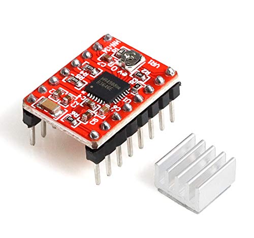 Professional 3D Printer CNC Kit with E-Tutorial - CNC Shield Expansion Board V3.0 R3 Board A4988 Stepper Motor Driver DC Power Cable Mechanical Switch Endstop with Jumper caps