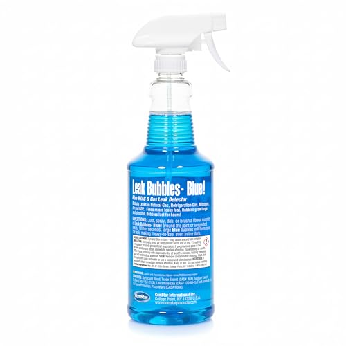 Leak Bubbles Blue 1 qt HVACR, Gas & Tire Leak Detector Spray 1 Quart