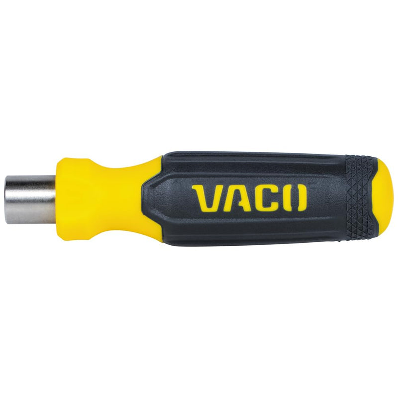 VACO VAC3321 32-Piece Metric Ratcheting Wrench and Socket Set, 1/4-Inch Ratchet, Extension, Adapter, 7 Impact Sockets, 20 Bits, Compact Case